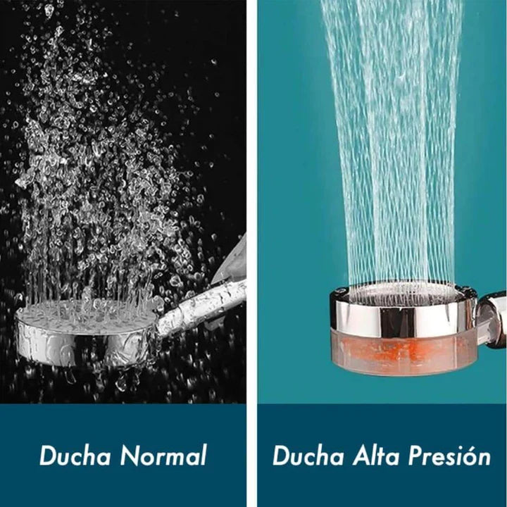 Ducha hélice descalcificadora